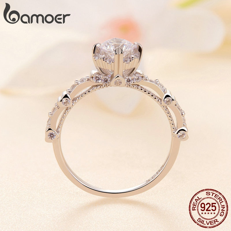 Anel Moissanite Requintado Bamoer