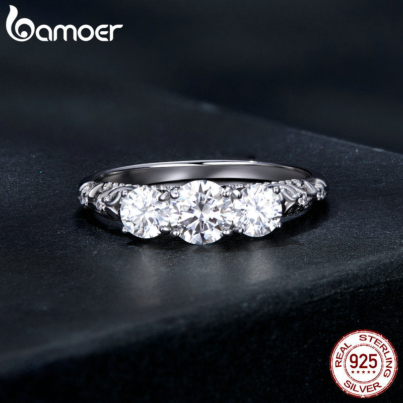 Anel Moissanite Bamoer