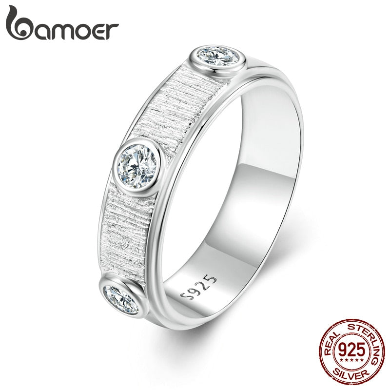 Anel Masculino Moissanite Delicado Bamoer