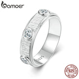 Anel Masculino Moissanite Delicado Bamoer