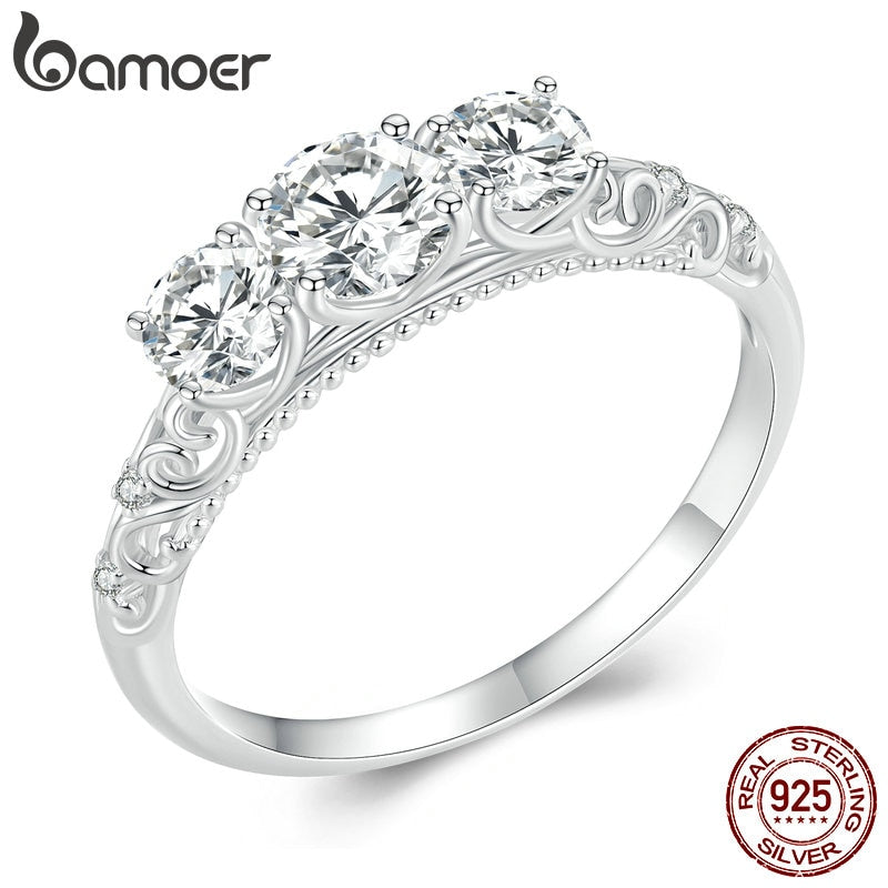 Anel Moissanite Bamoer